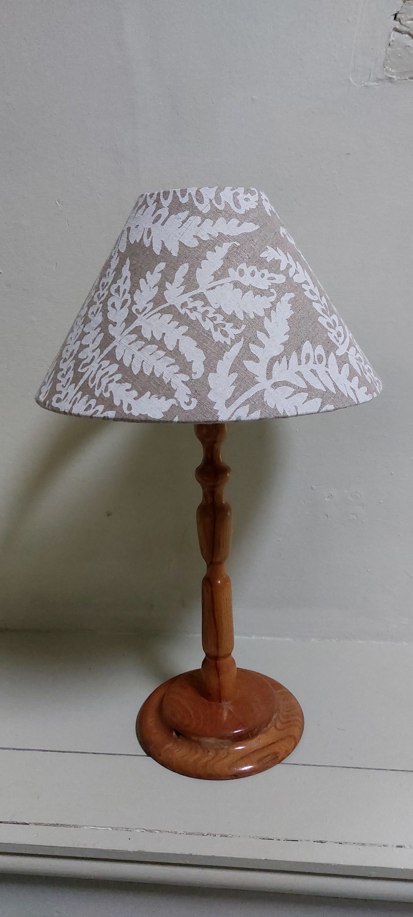 Tapered or coolie fern lampshade