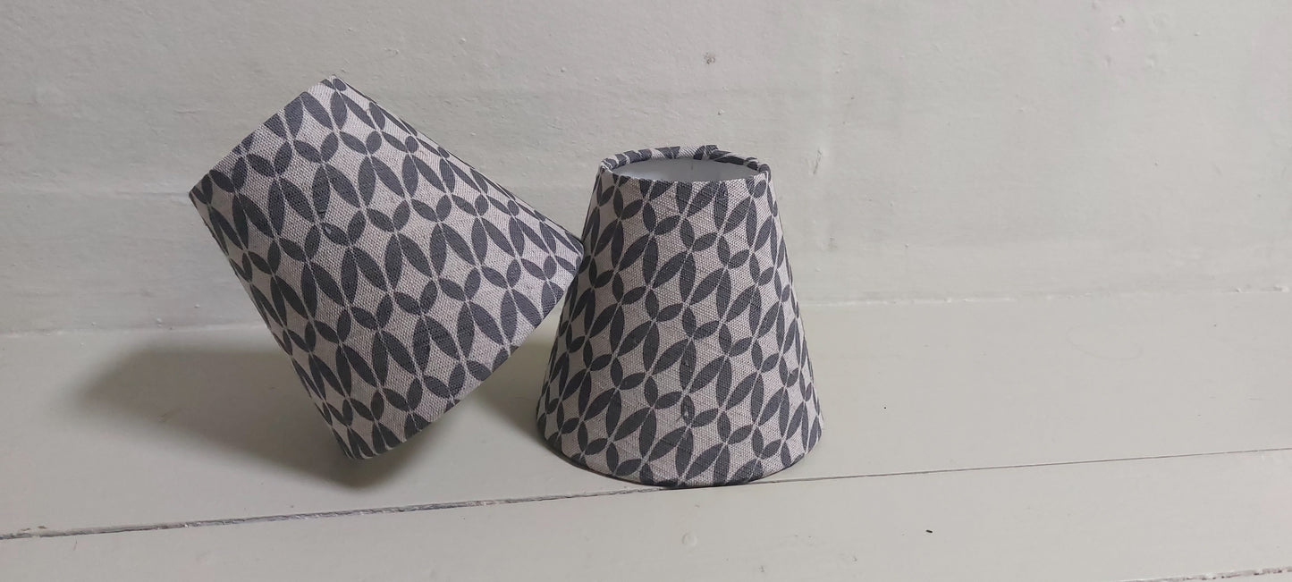 Linen Grey Candle Clip Lampshade