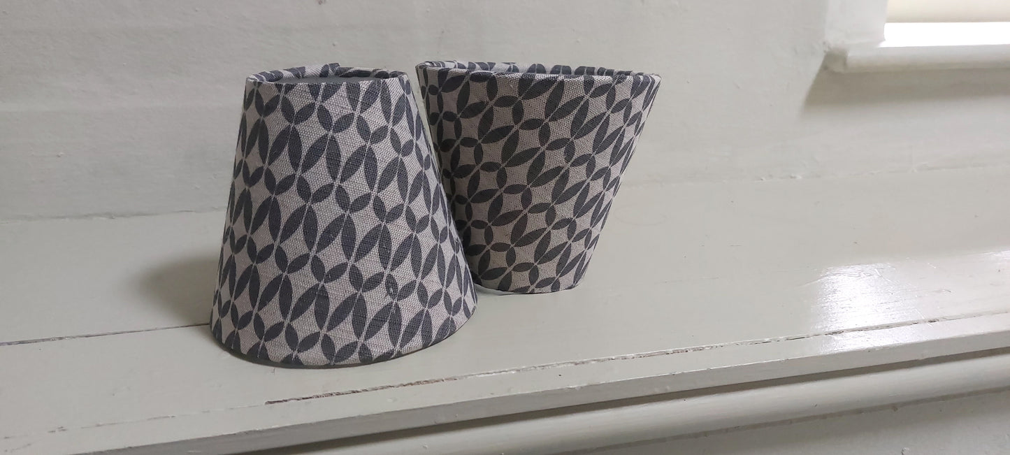 Linen Grey Candle Clip Lampshade