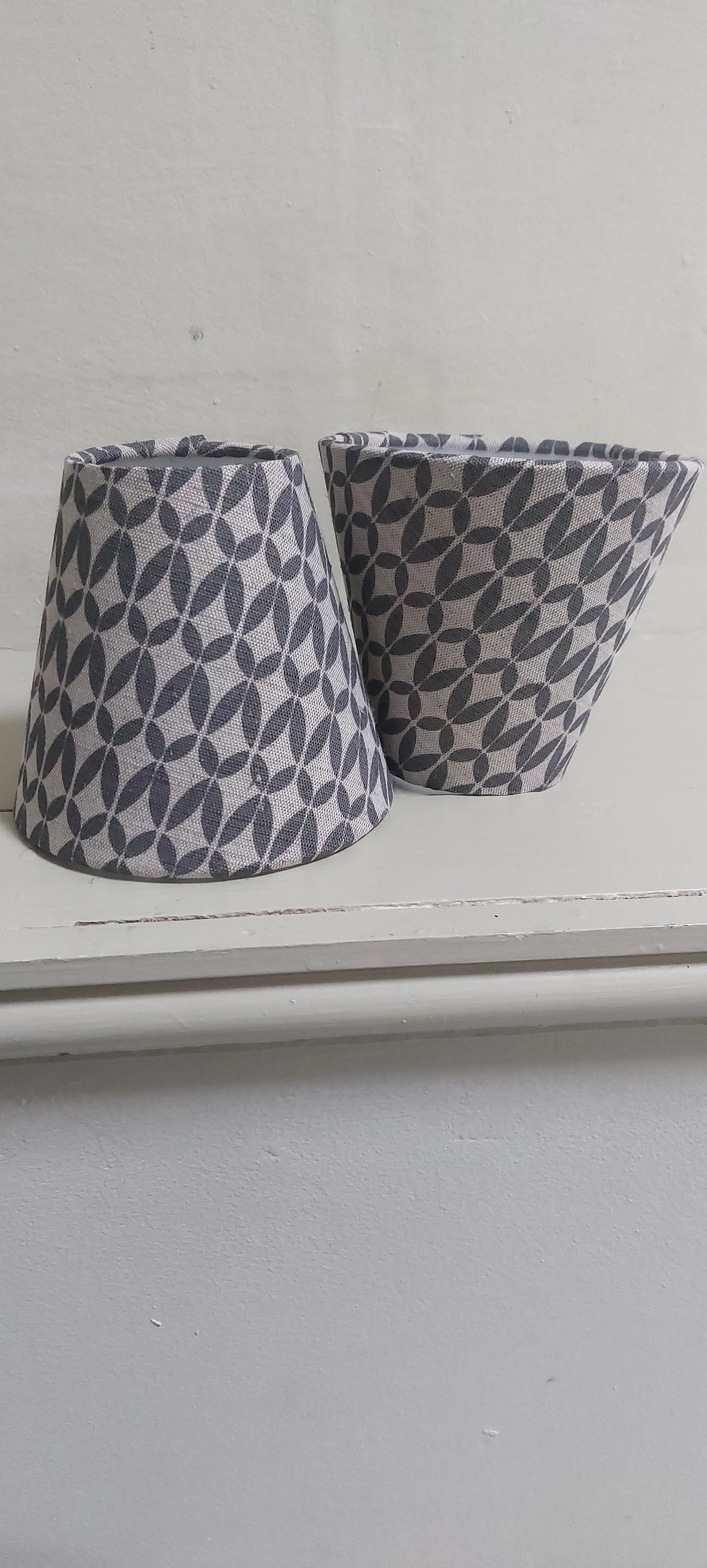 Linen Grey Candle Clip Lampshade