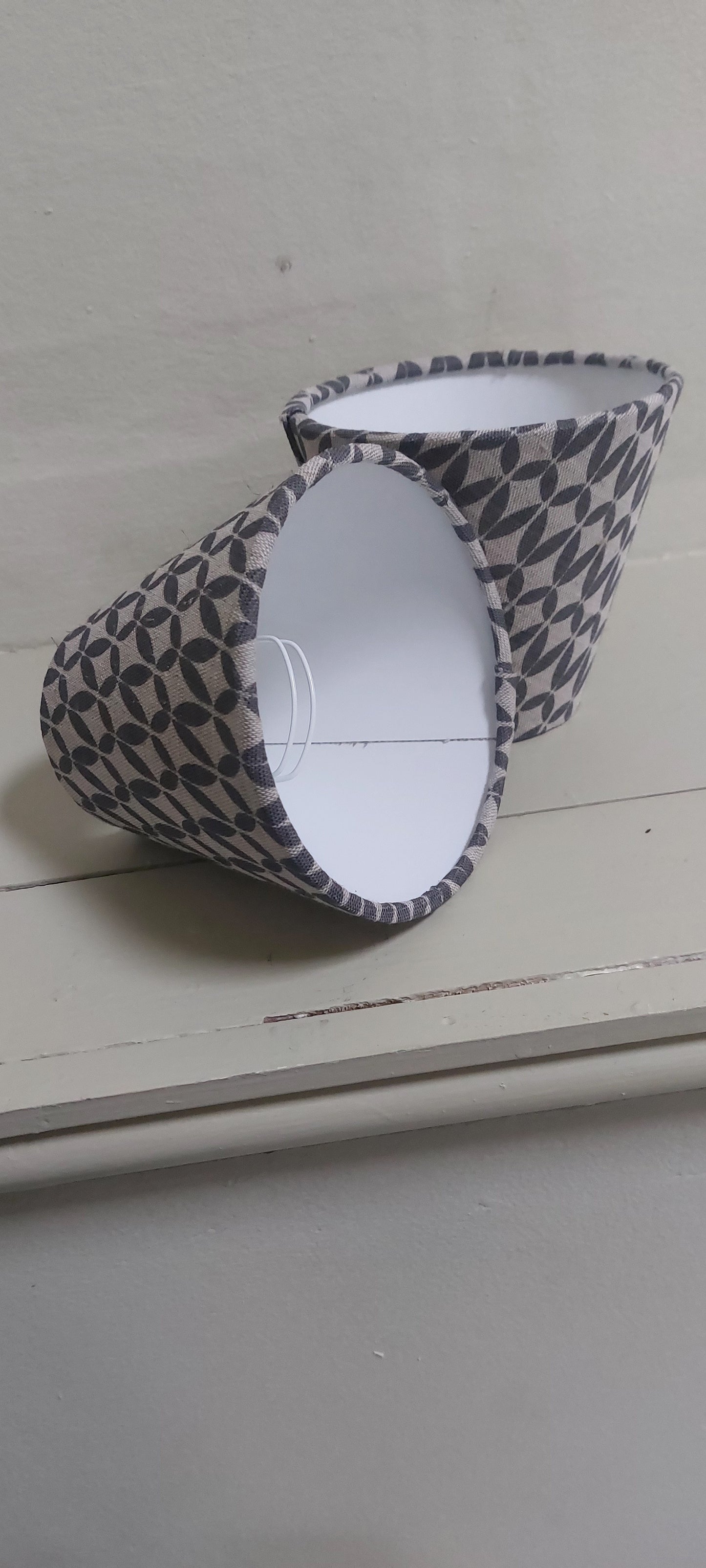 Linen Grey Candle Clip Lampshade