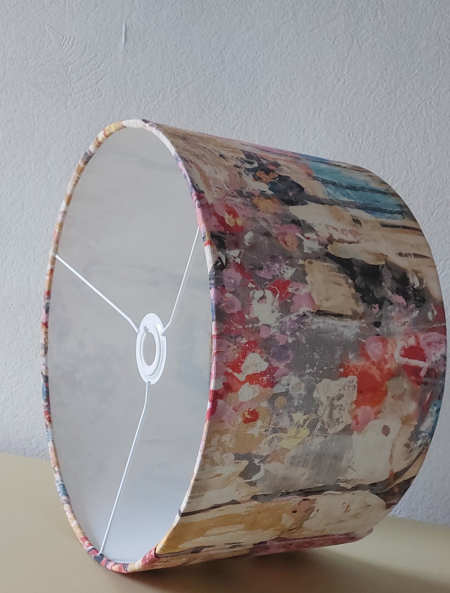 Abstract handmade lampshade