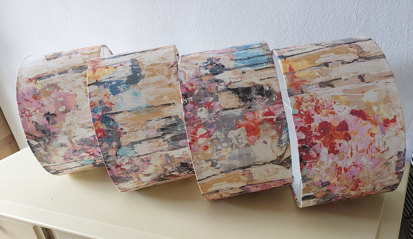 Abstract handmade lampshade