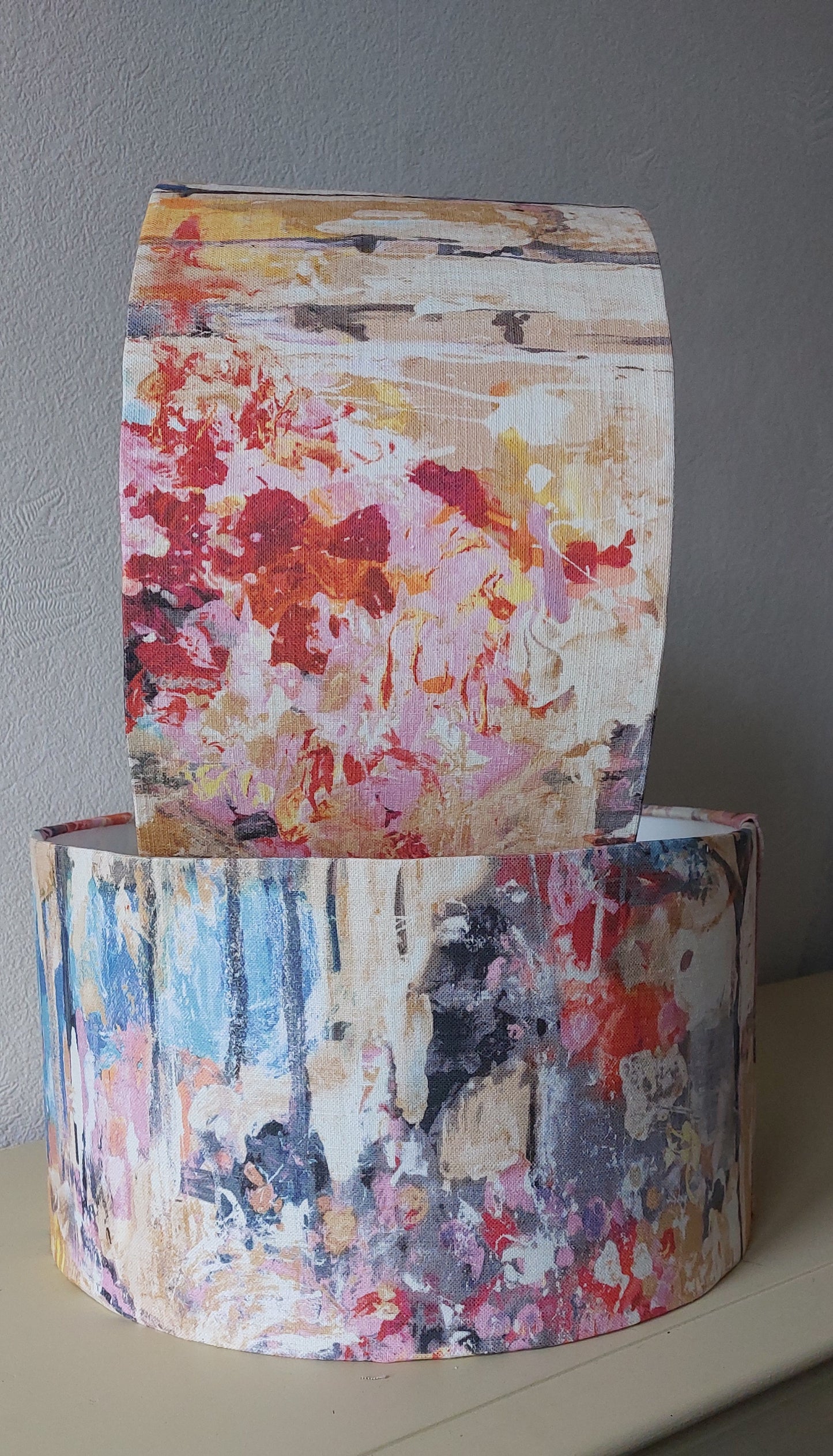 Abstract handmade lampshade