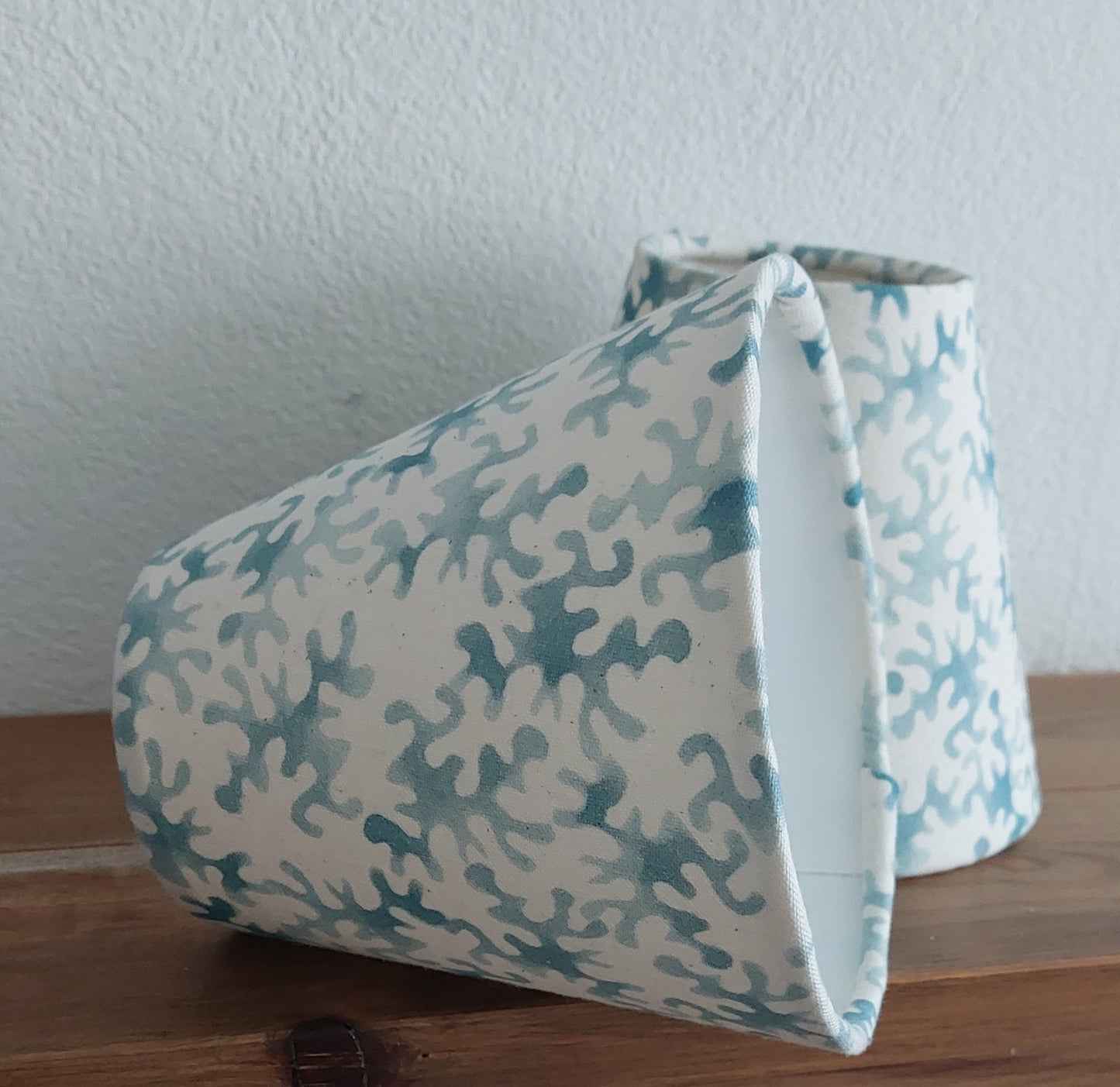 Blue candle clip lampshade