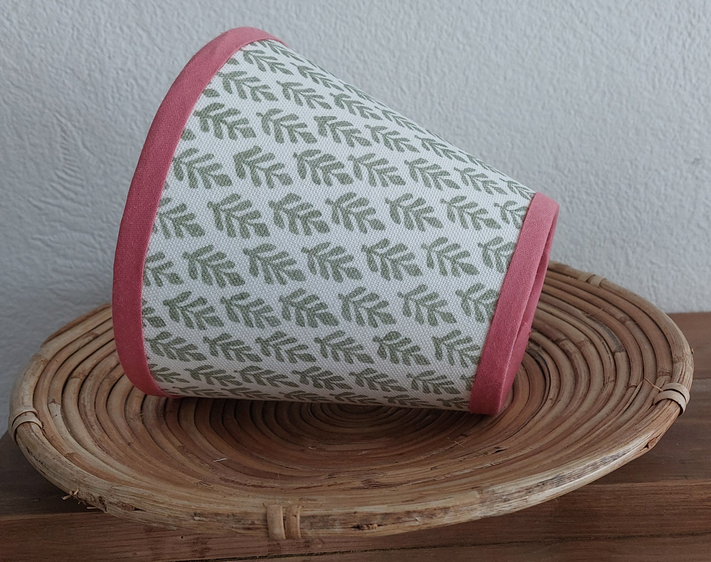 Green leaves candle clip lampshade