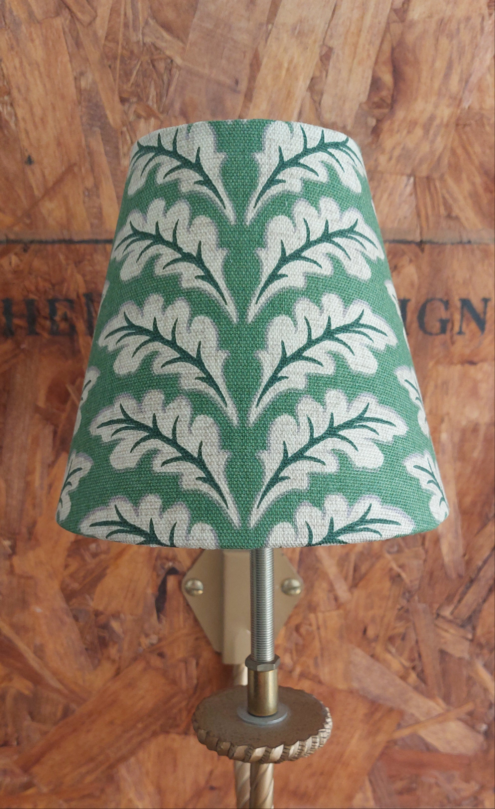 Morris Leaf Oak Green Candle Clip Lampshade Wall lights / Chandelier Oak Leaf