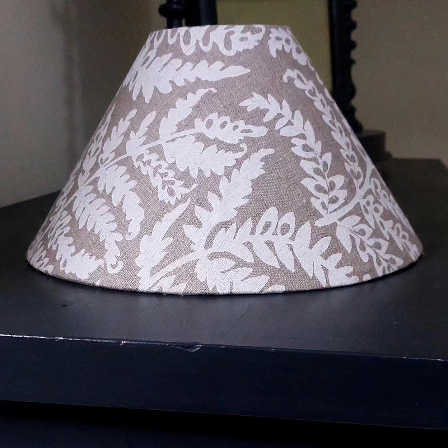 Coolie or tapered white lampshade