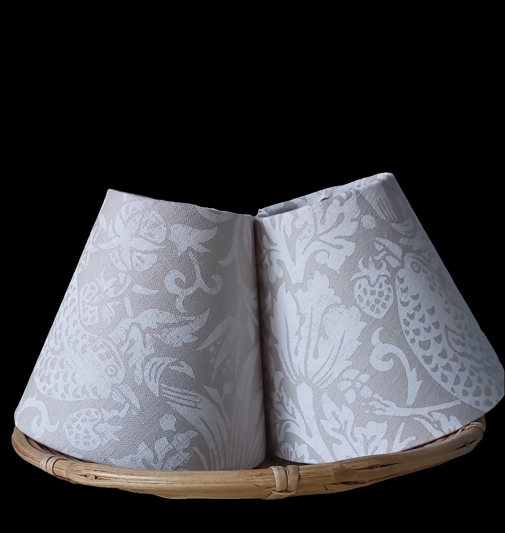 Pure Linen William Morris candle clip lampshade