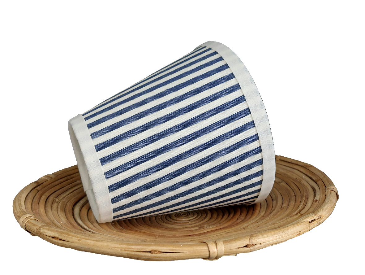 Candy stripe candle clip lamp shade chandelier