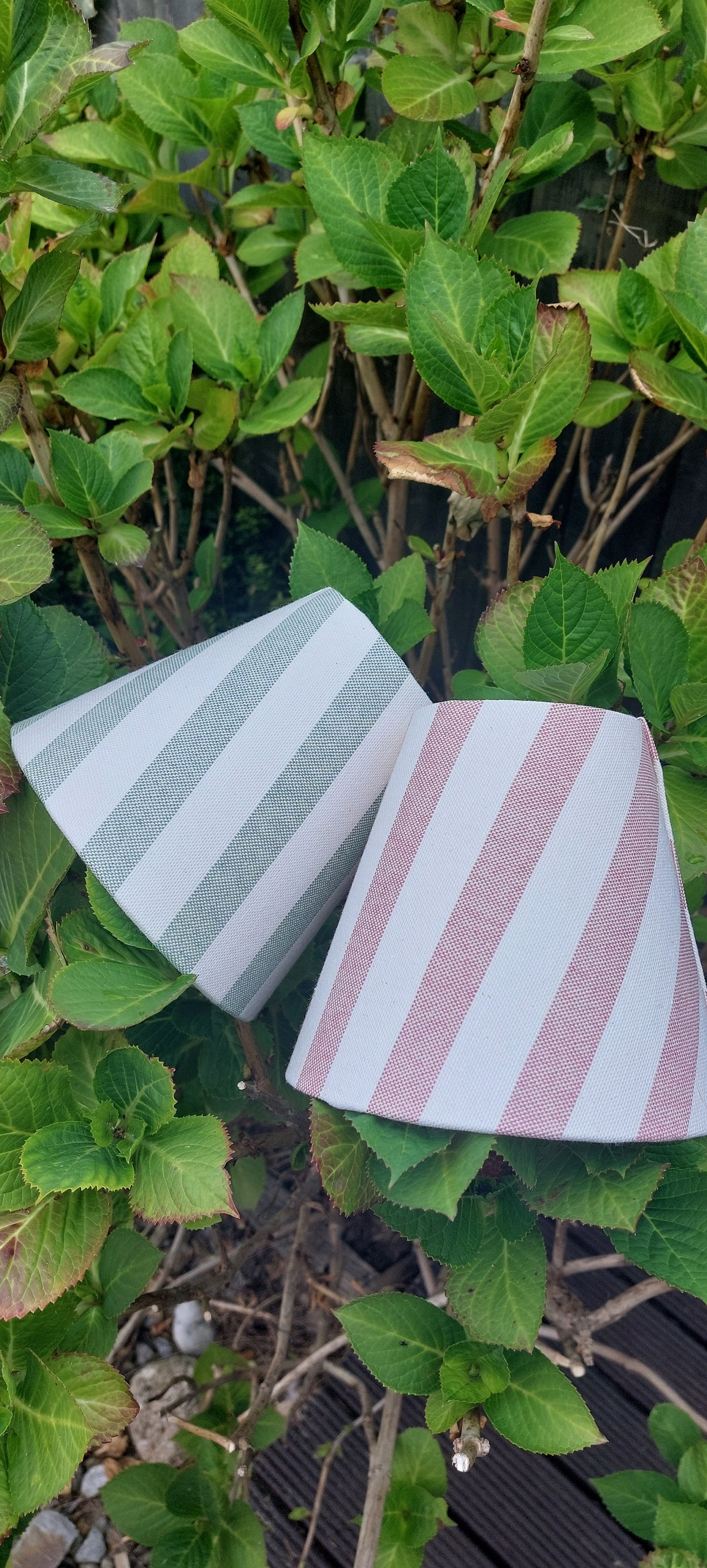 Pink green candle scone handmade lampshade chandelier