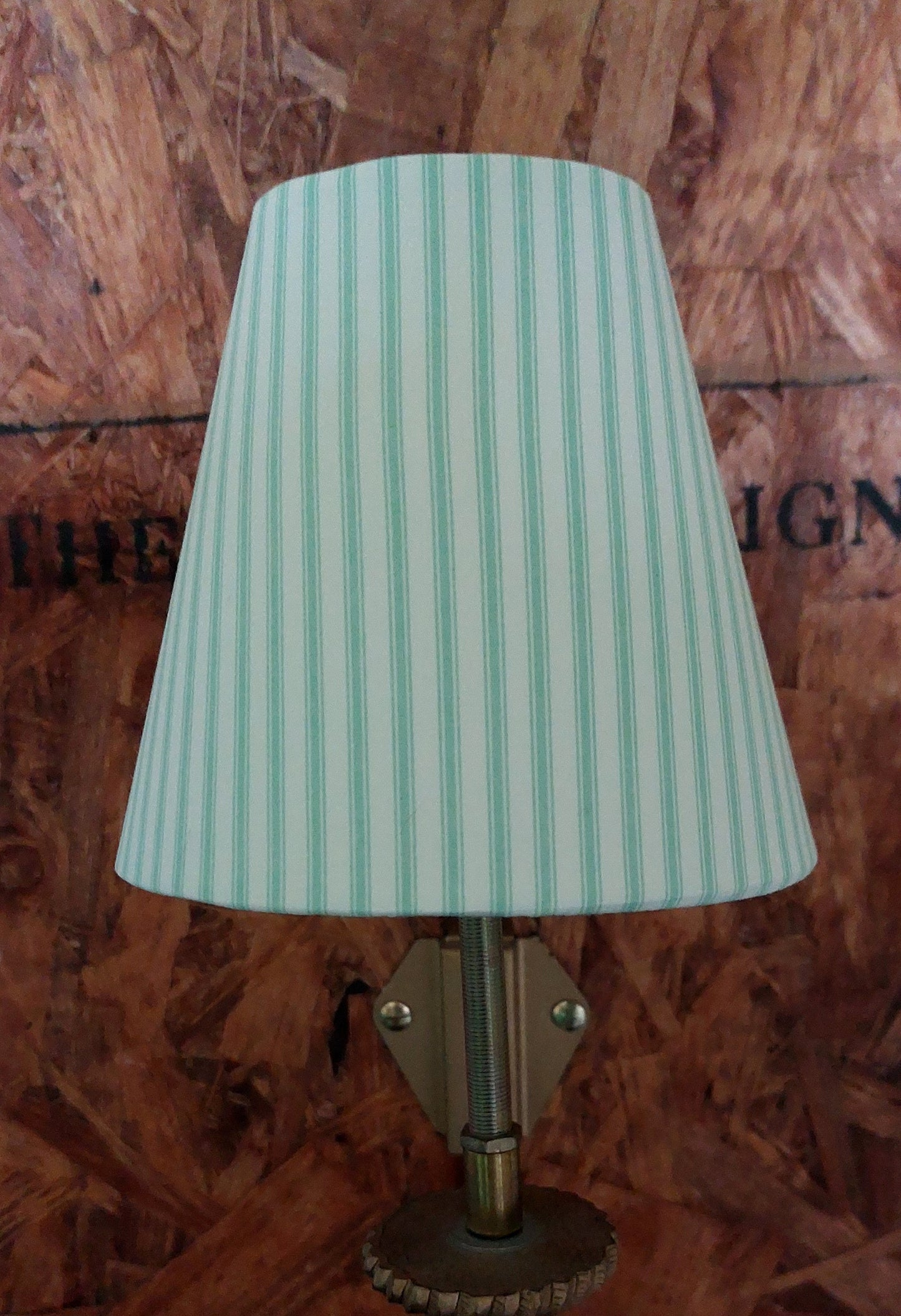 Green stripes lampshade