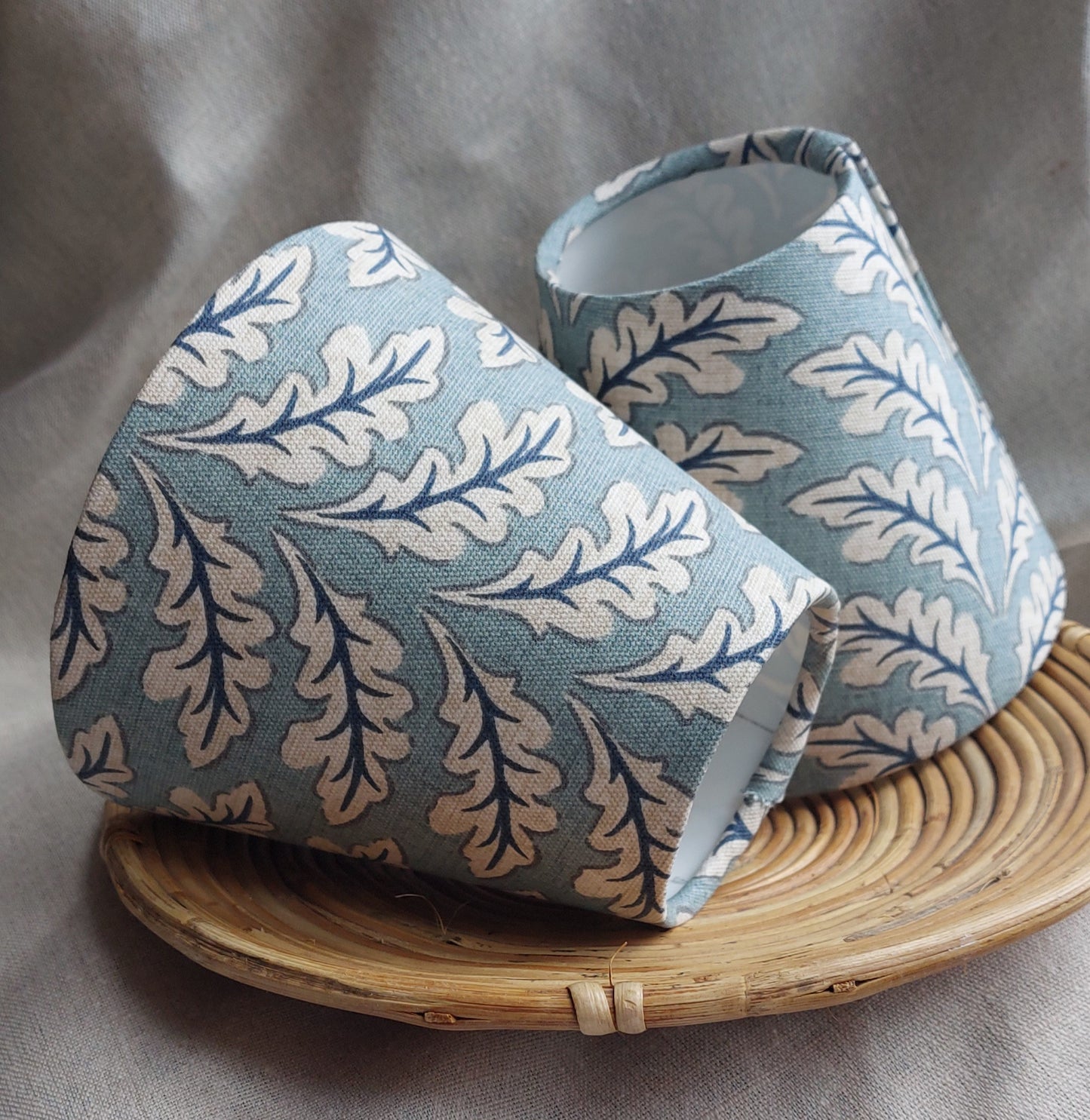 Blue Oak Morris Leaf Candle Clip Lampshade.