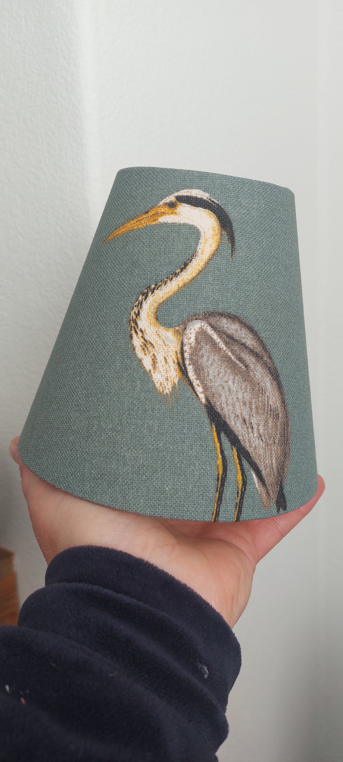 Crane bird candle clip lampshade