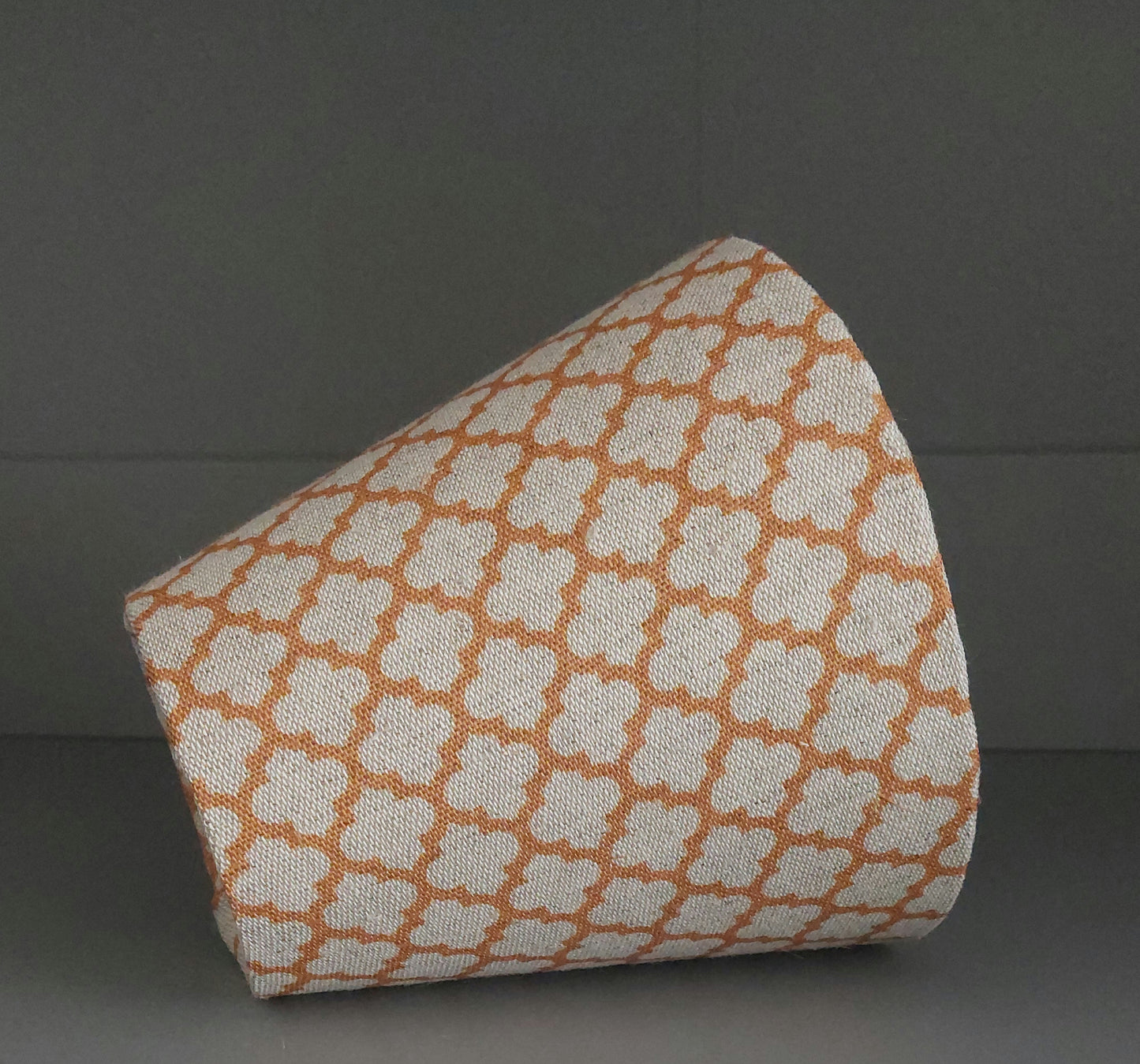 Light shade for chandelier linen rust