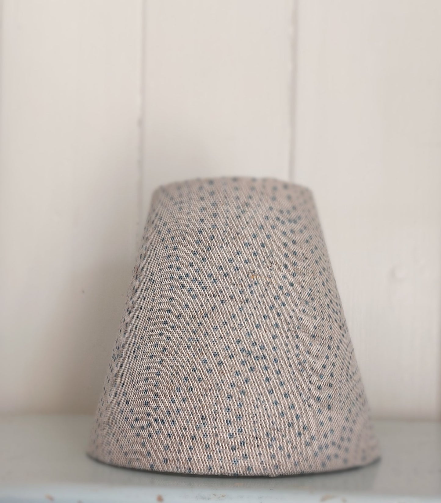 Blue candle clip on lamp shade bespoke