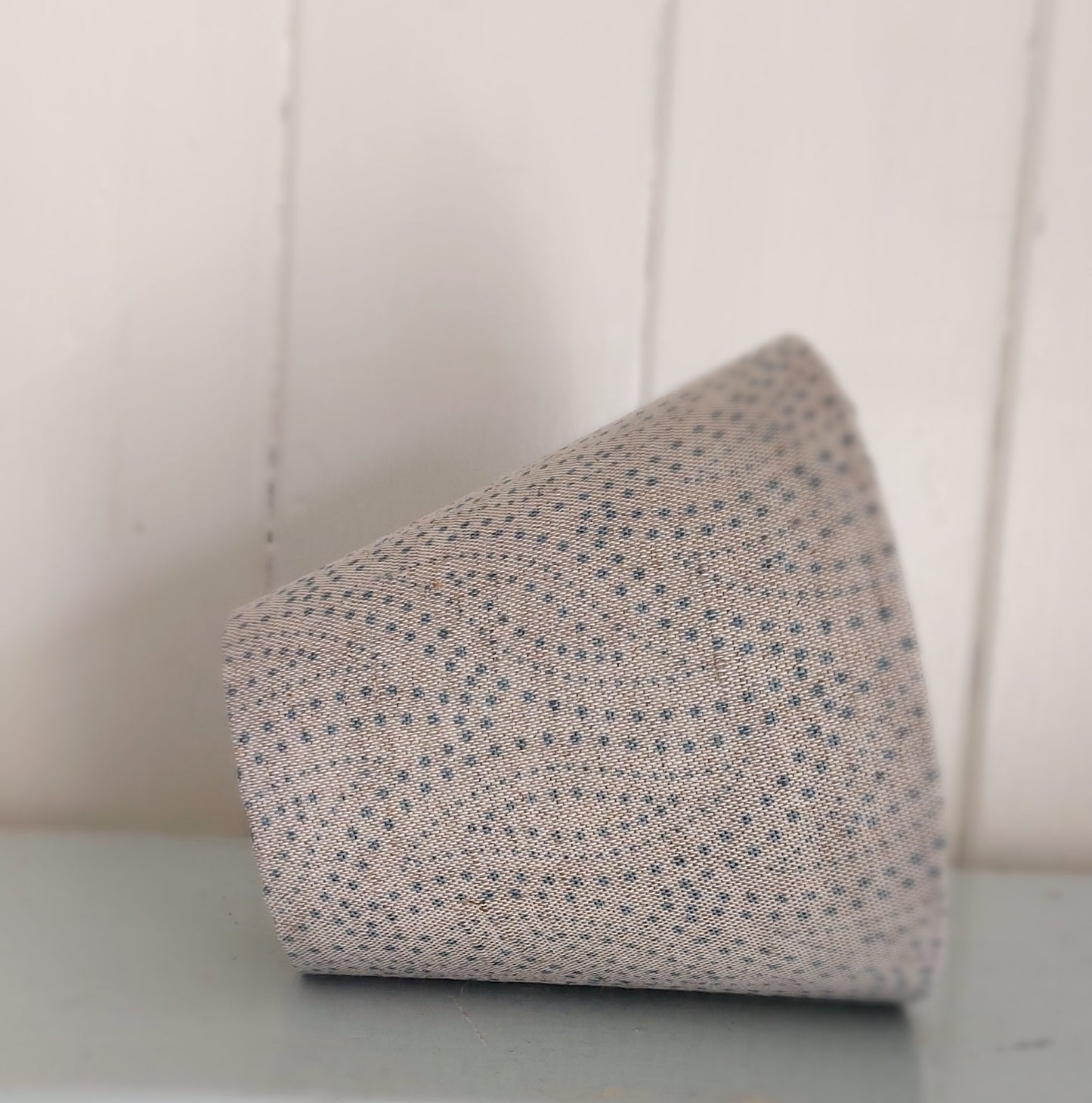 Twirl Blue Candle Clip Linen Lampshade