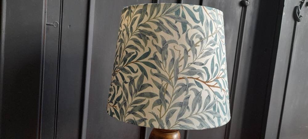 William Morris Handmade Lampshade Willow Bough Tapered