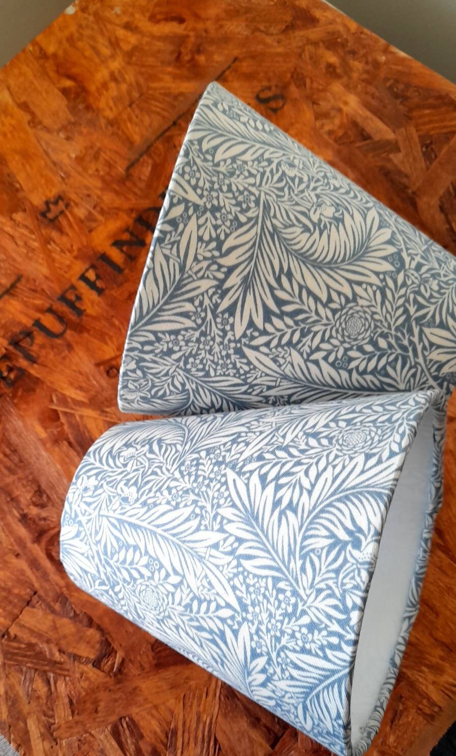 William Morris Blue Larkspur Candle Clip Lampshade