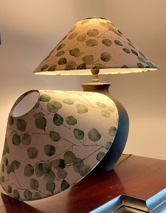 Coolie lampshade eucalyptus handmade