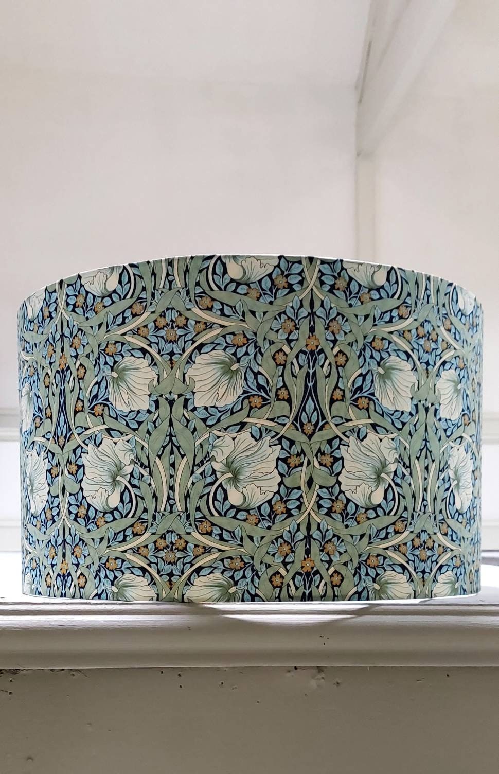 William Morris drum lamp shade