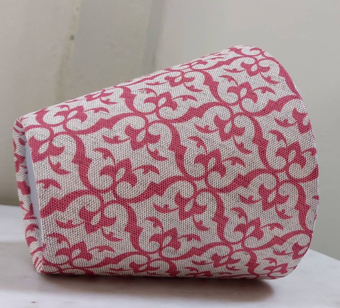 Red candle clip lampshade scone
