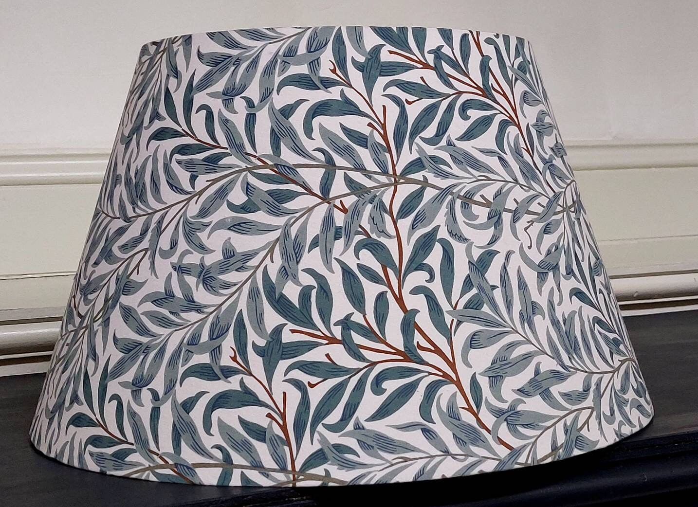 William Morris Green Leaves Willow Bough Tapered Lampshade