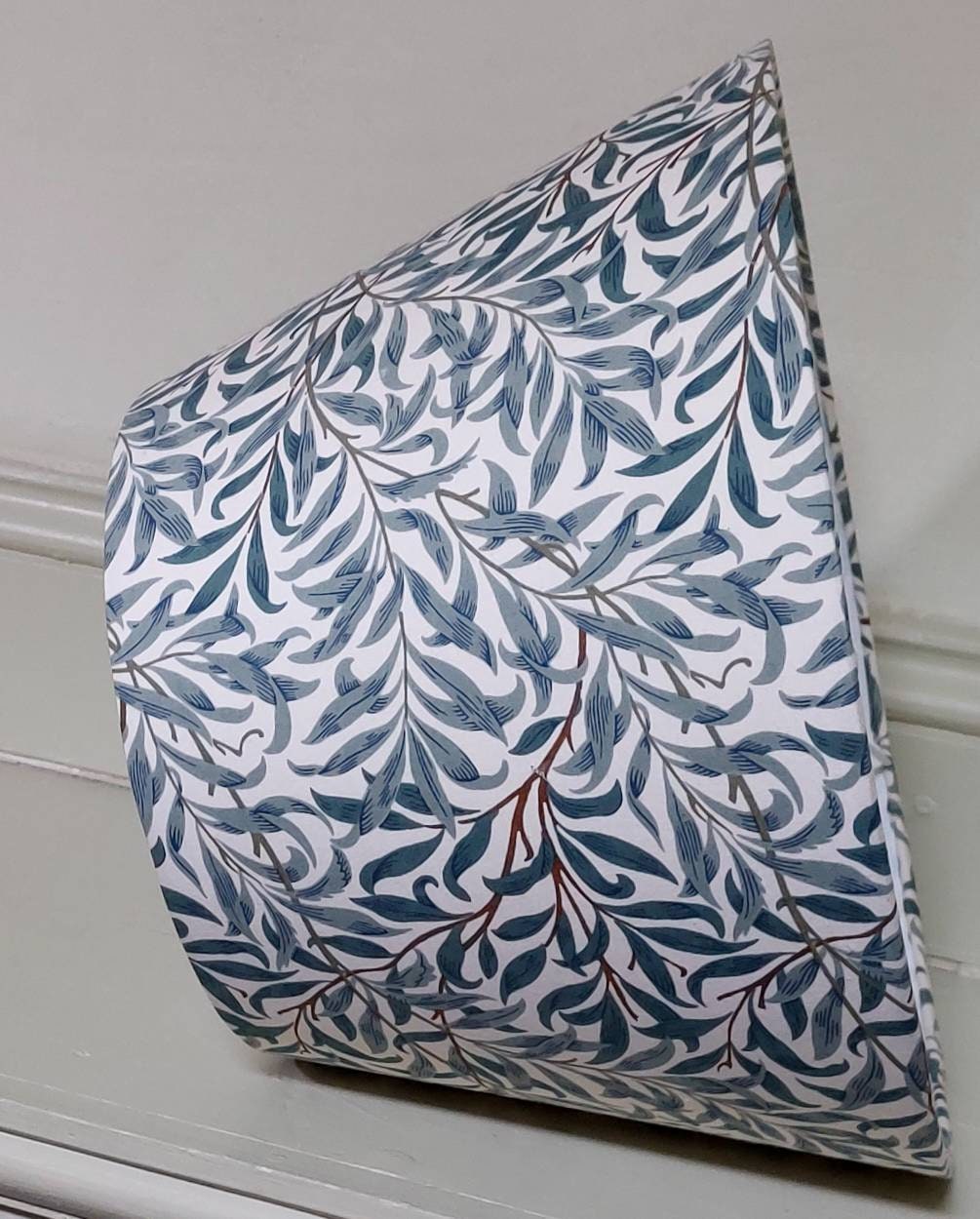 William Morris Green Leaves Willow Bough Tapered Lampshade
