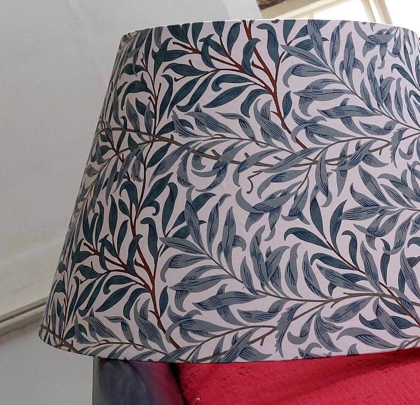 William Morris Green Leaves Willow Bough Tapered Lampshade