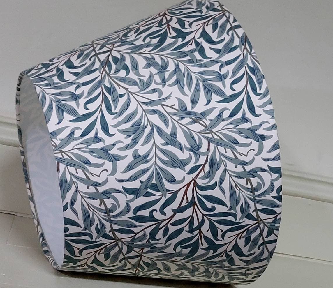 William Morris Green Leaves Willow Bough Tapered Lampshade