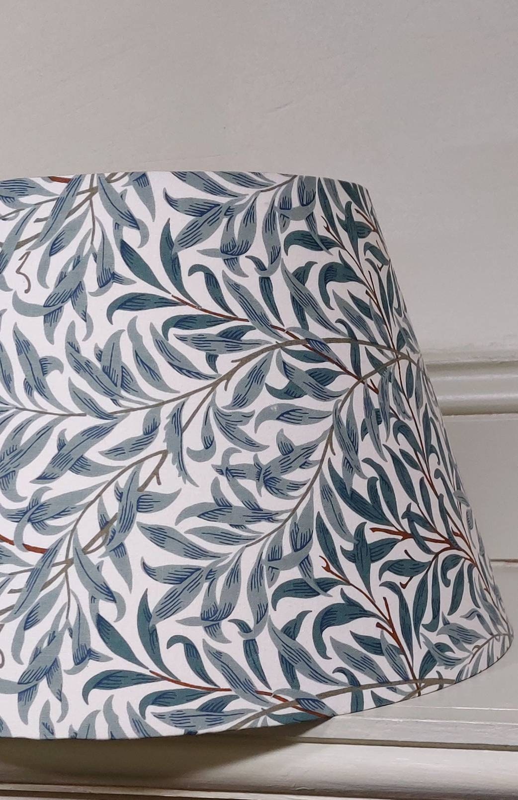 William Morris Green Leaves Willow Bough Tapered Lampshade