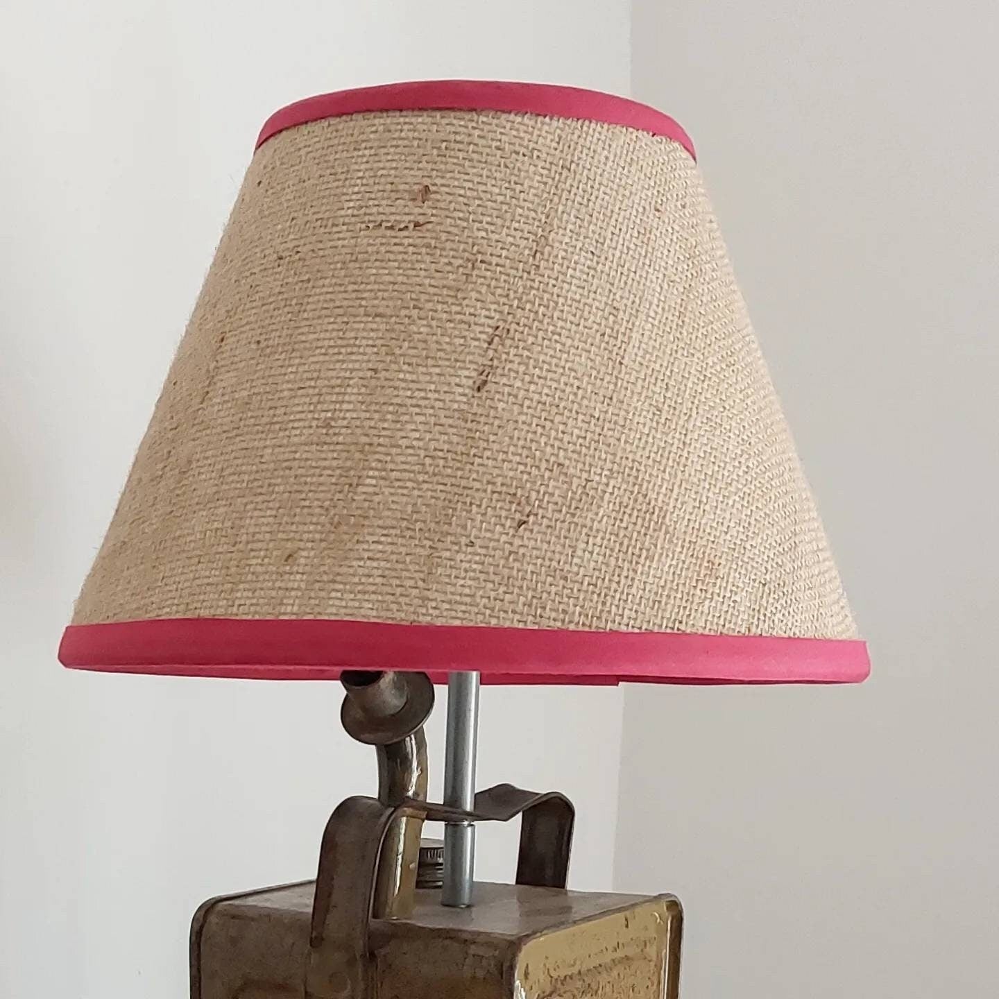 French style hessian lampshade