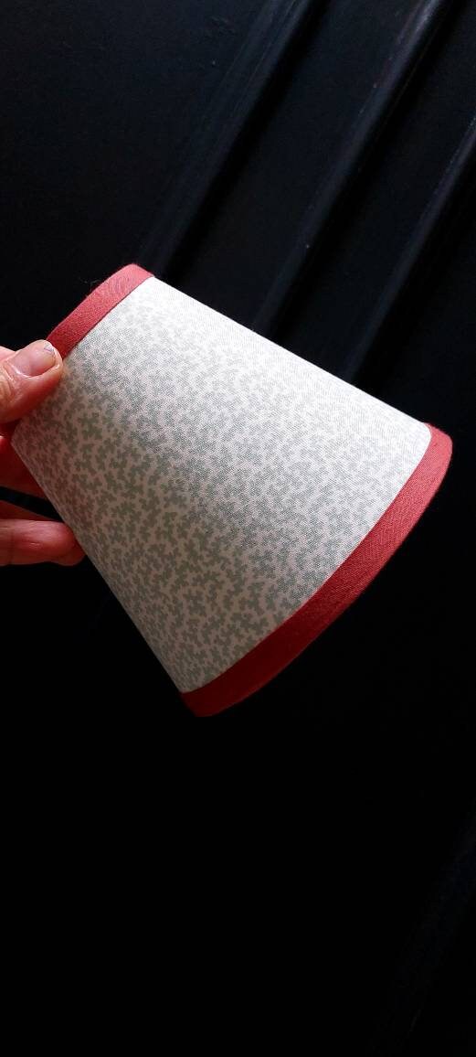 Colefax and Flower Candle Clip Lampshade with colour trim choice