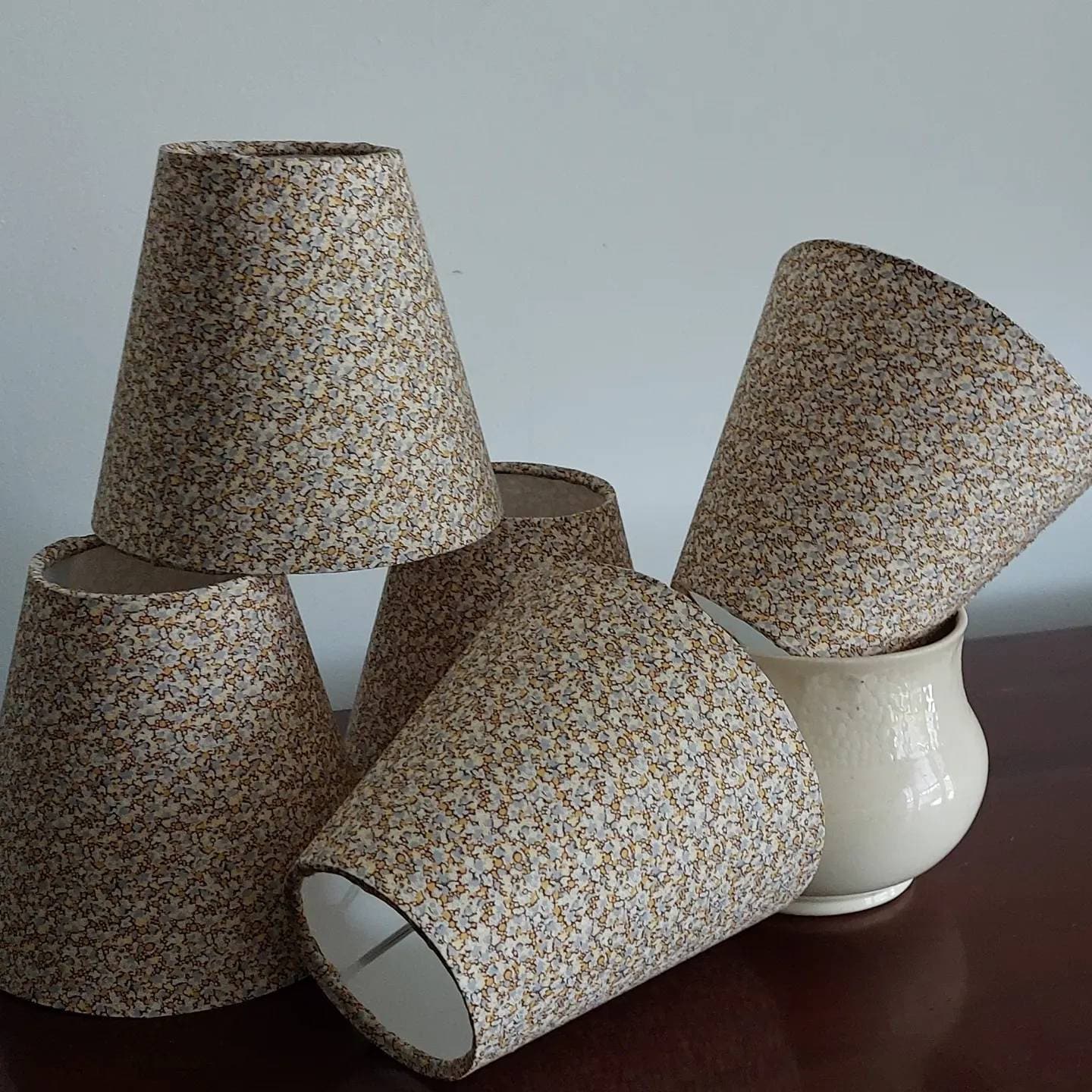 Liberty Rustic Floral Candle Clip Lampshade