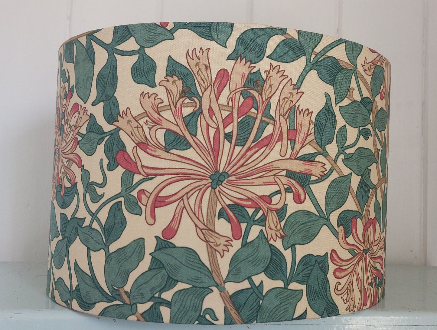 William Morris Honeysuckle handmade lampshade pendant ceiling or lamp