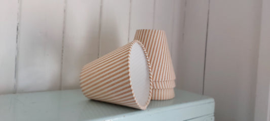 Beige candle clip lampshade 