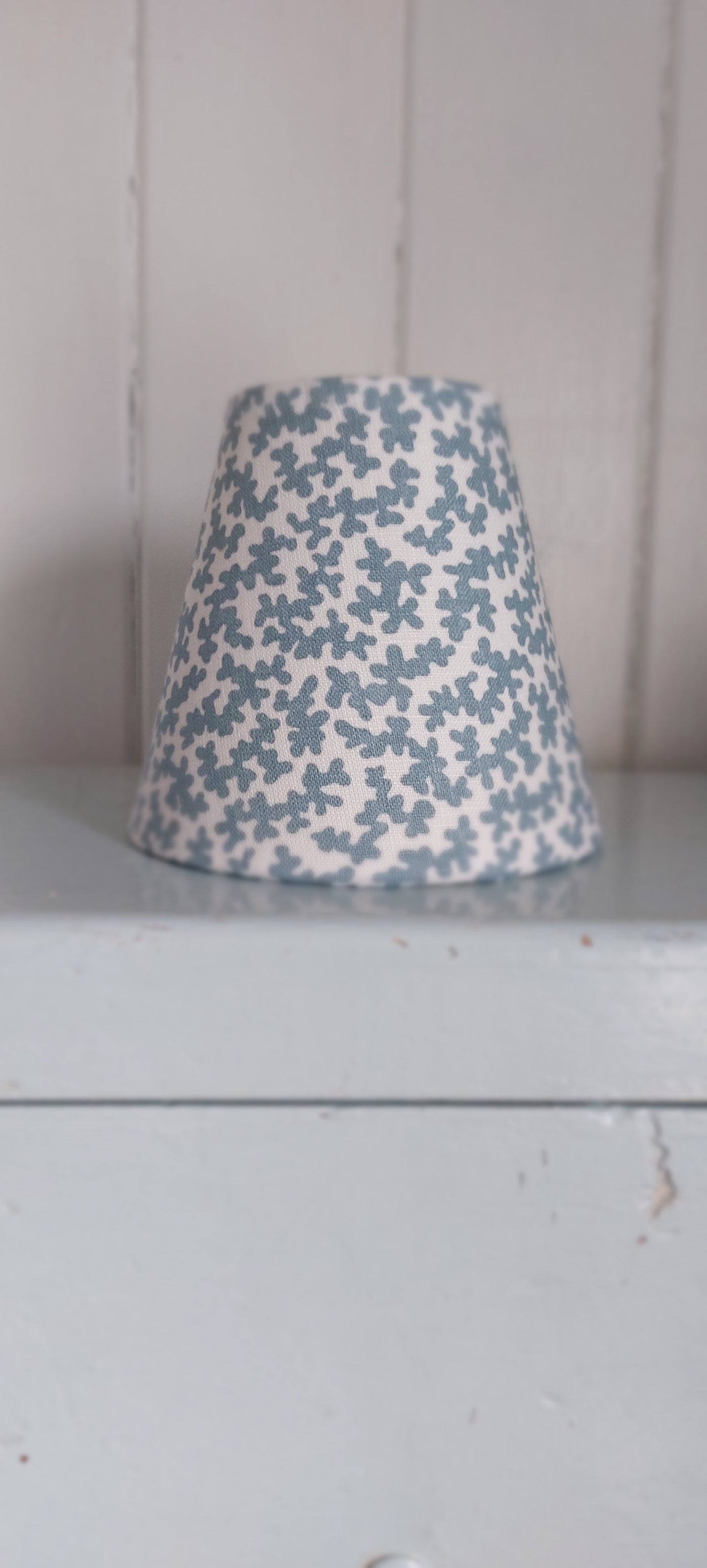 Colefax and Flower Teal Sea Candle Clip Lampshade Wall lights