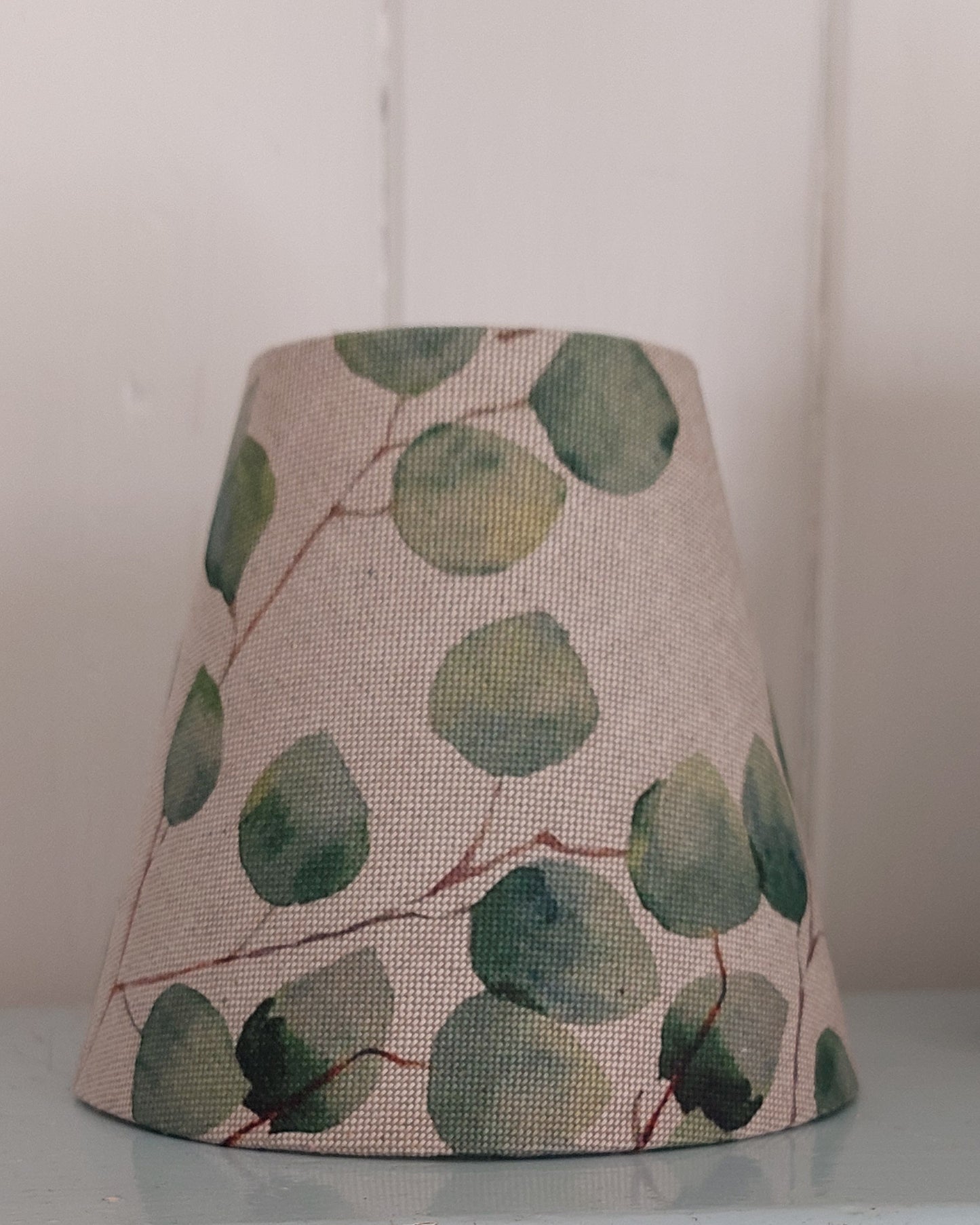 Eucalyptus Linen Candle Clip Lampshade / Wall lights