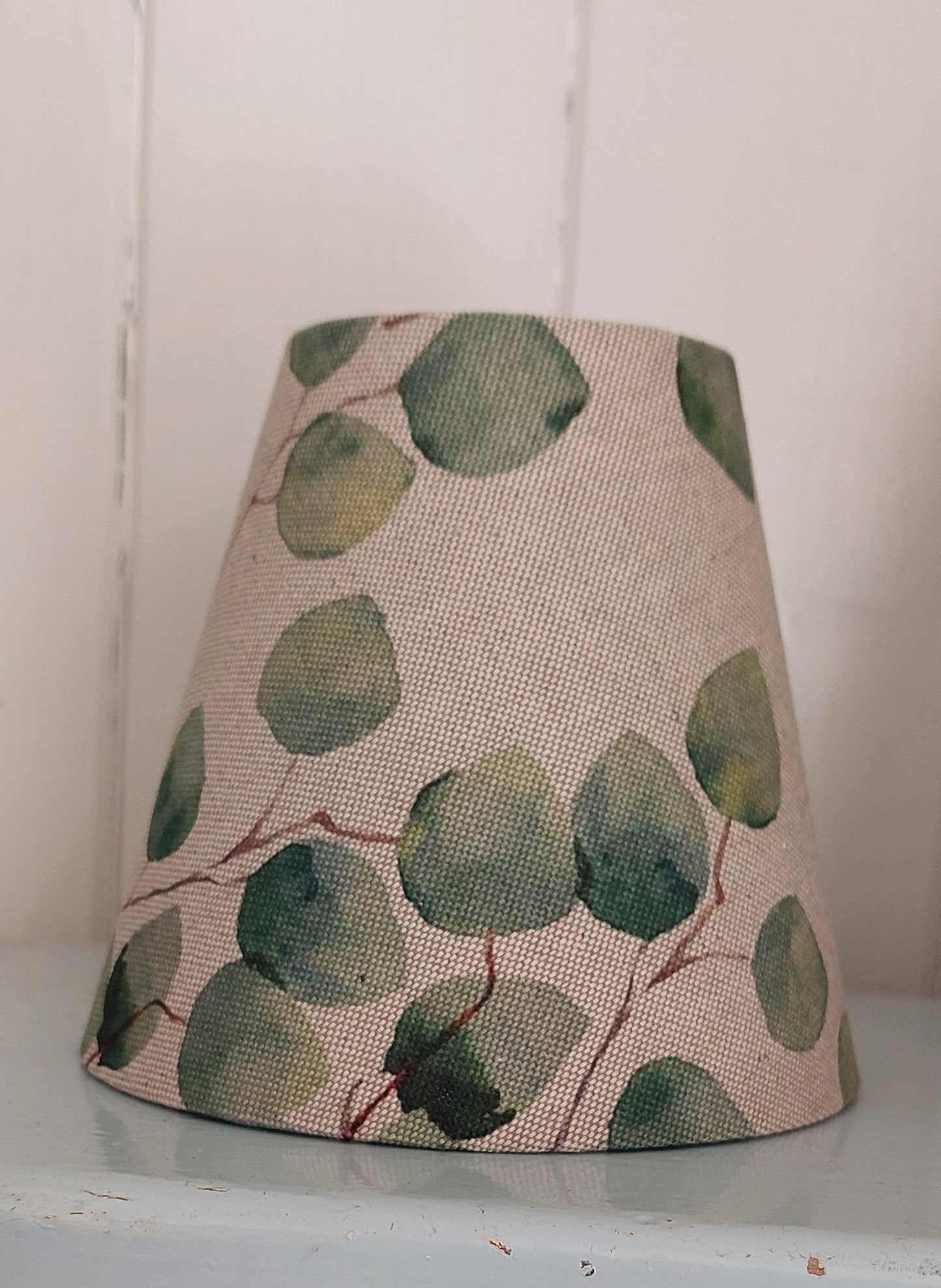 Eucalyptus Linen Candle Clip Lampshade / Wall lights