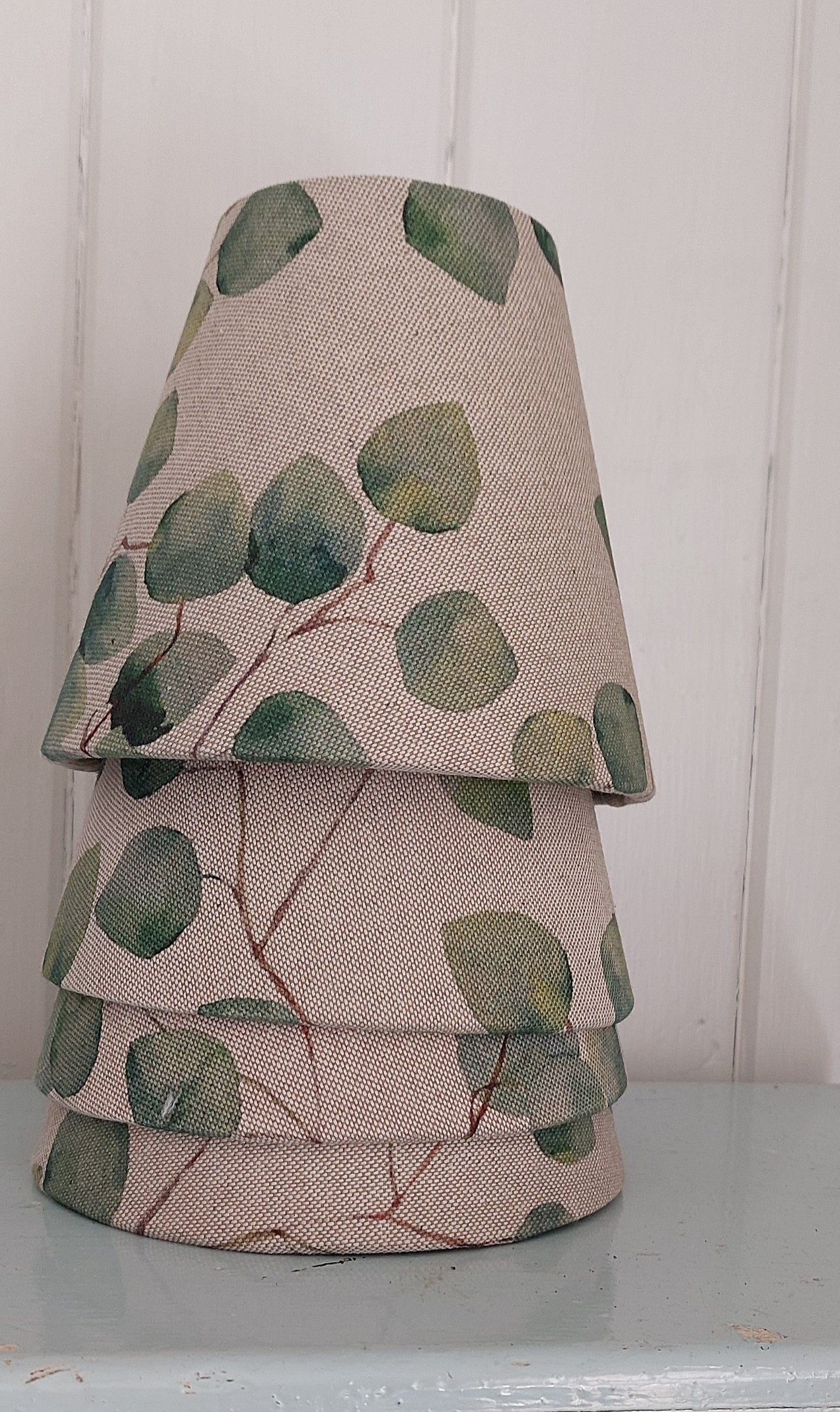 Eucalyptus Linen Candle Clip Lampshade / Wall lights