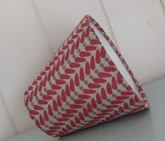 Scandi Red Linen Candle Clip Lampshade