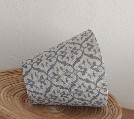 Blue grey candle clip lampshade shade 