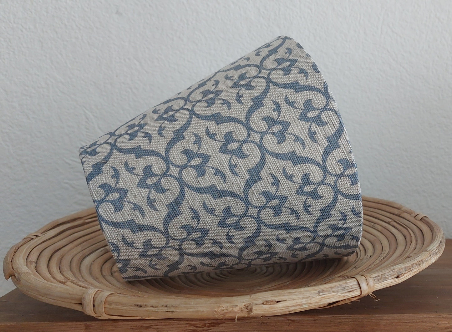 Blue grey candle clip lampshade