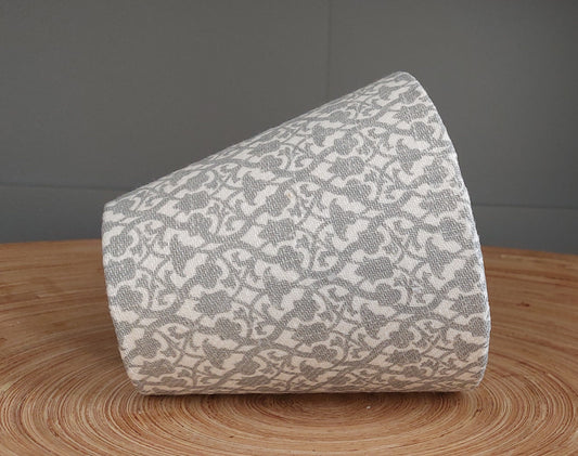 Deco grey candle clip lampshade 