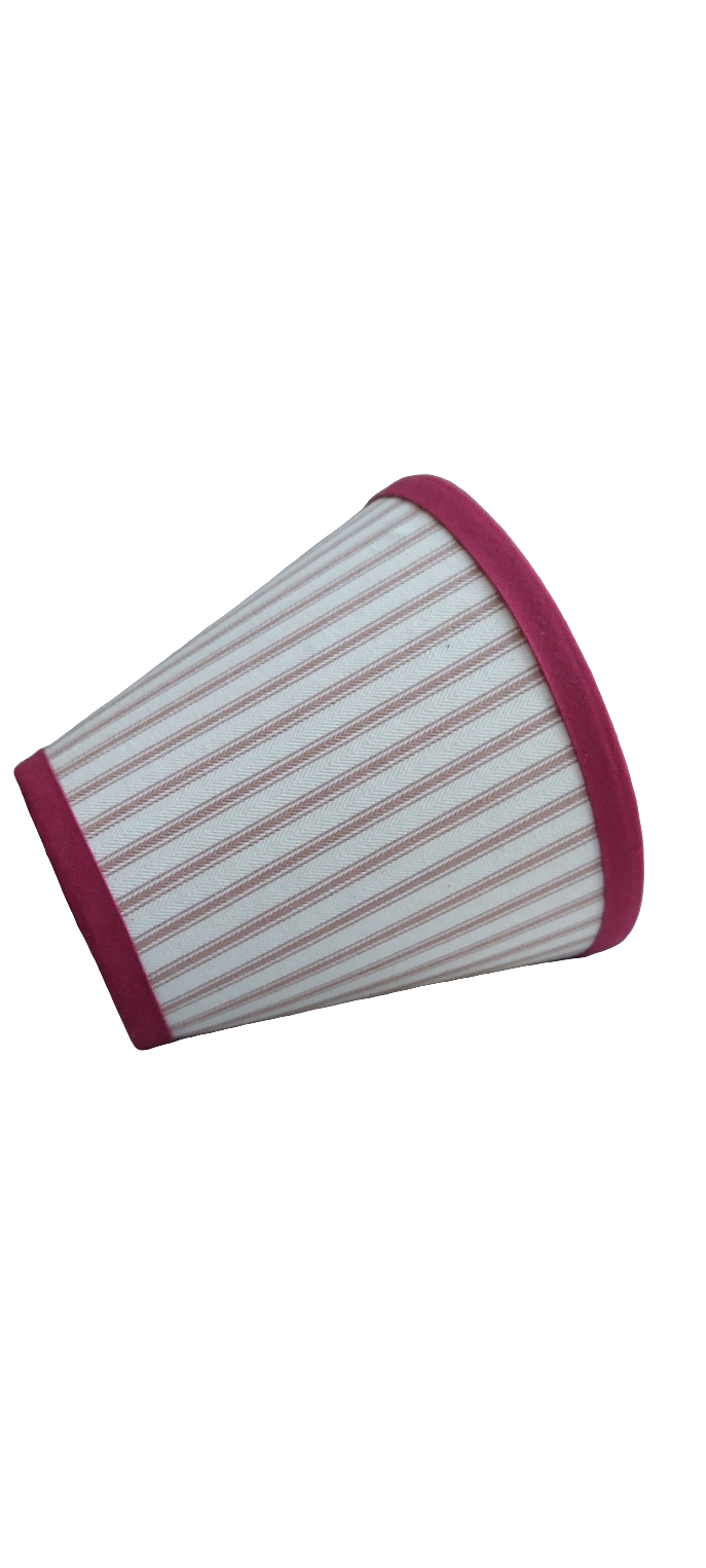 Stripe candle clip lamp shade 
