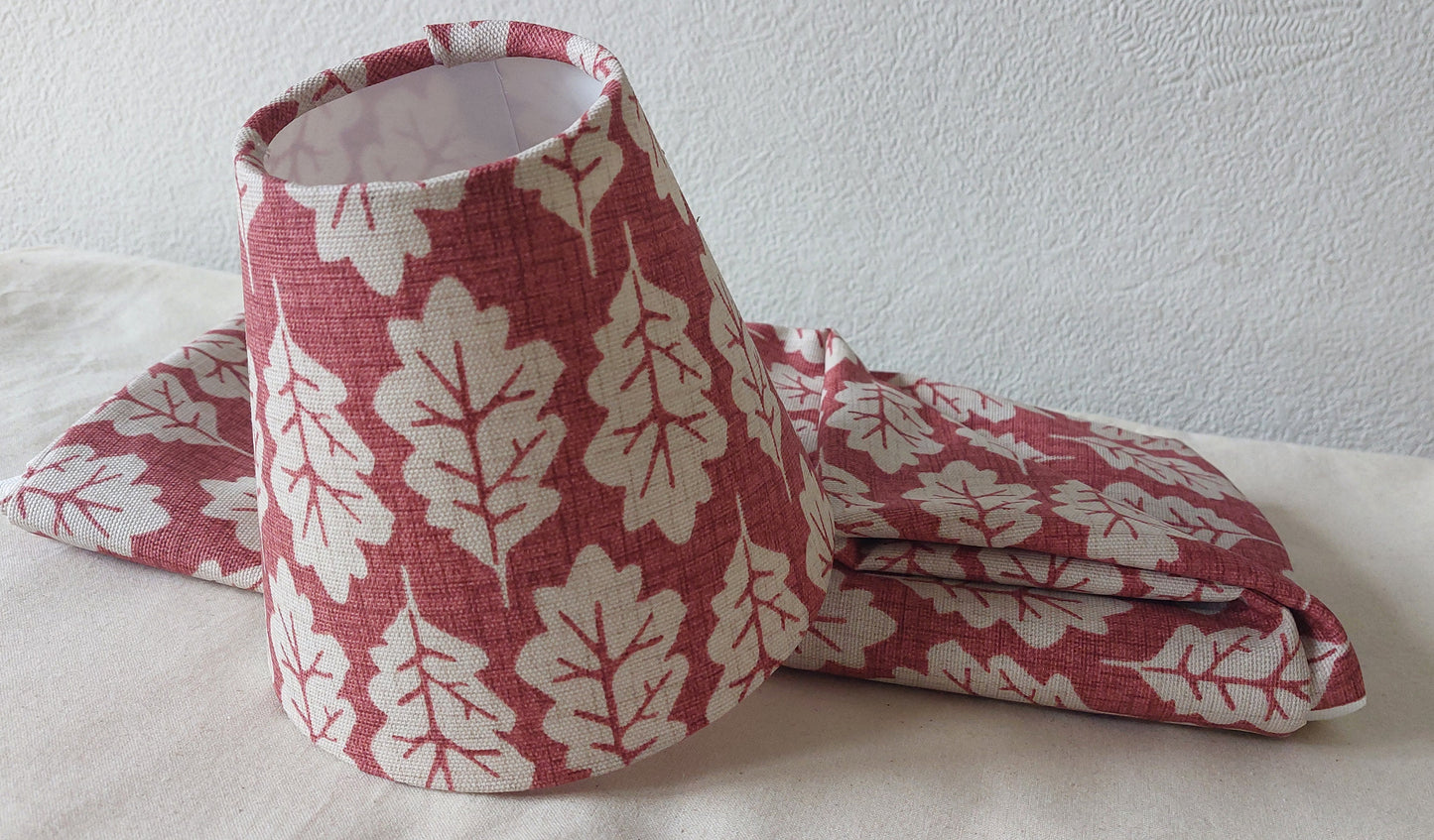 Oak leaf ginger candle clip lampshade
