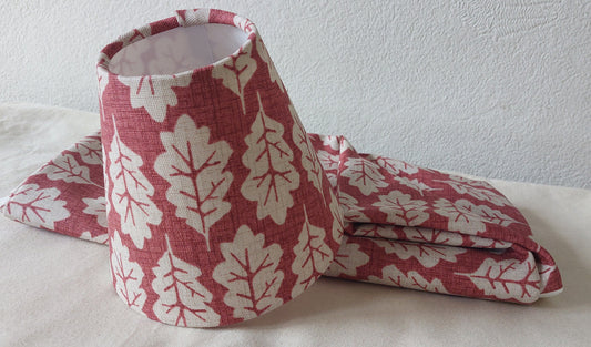 Oak leaf ginger candle clip lampshade