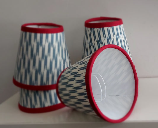 Ian Sanderson quiver in blue Candle Clip Lampshade