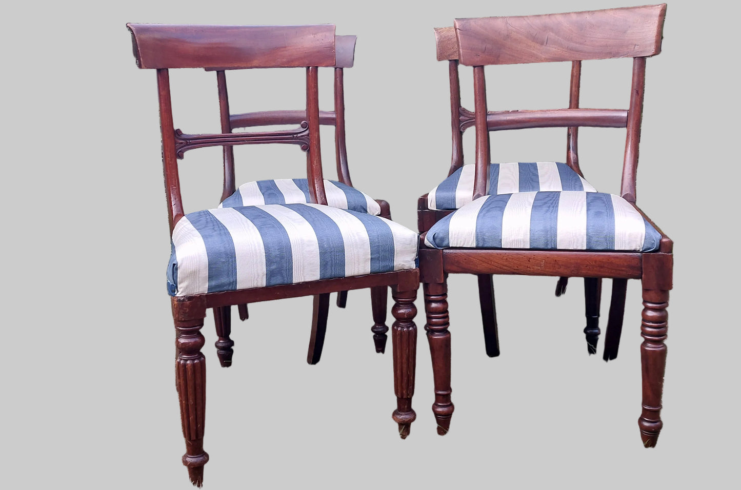 Four antique dining  chairs  William IV