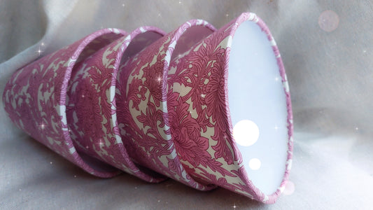 William Morris lampshade pink floral 